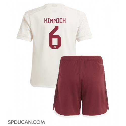 Dječji Nogometni Dres Bayern Munich Joshua Kimmich #6 Rezervni 2023-24 Kratak Rukav (+ Kratke hlače)